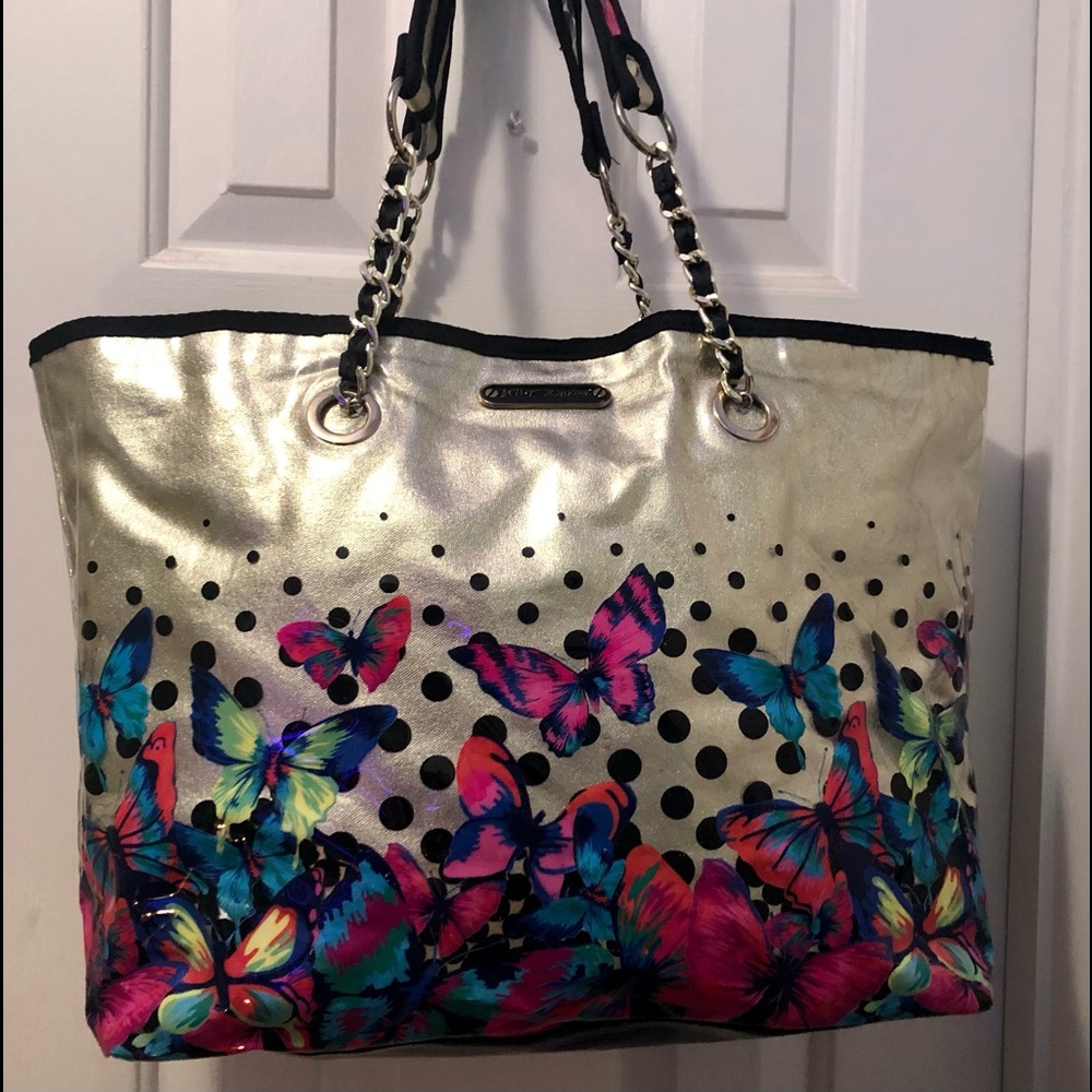 Betsey Johnson Butterfly Tote Y2K rare! - Picture 1 of 10